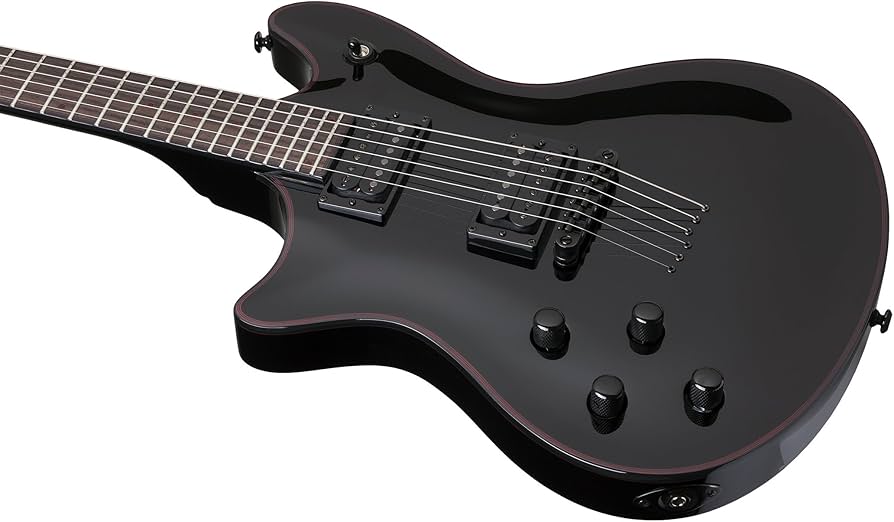 Schecter エレキギター ブラック レフティ用 Schecter エレキギター ブラック レフティ用